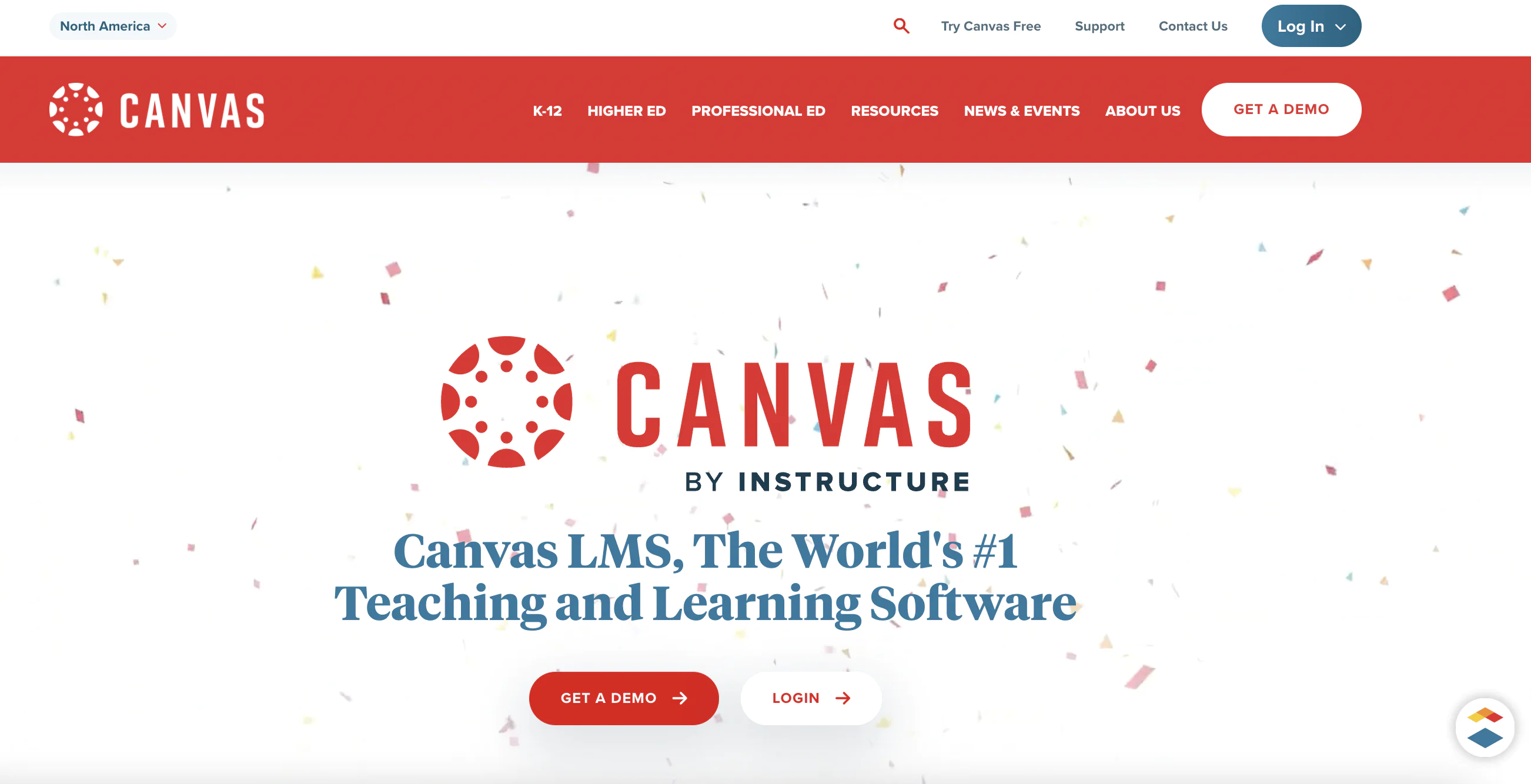 Canvas home page