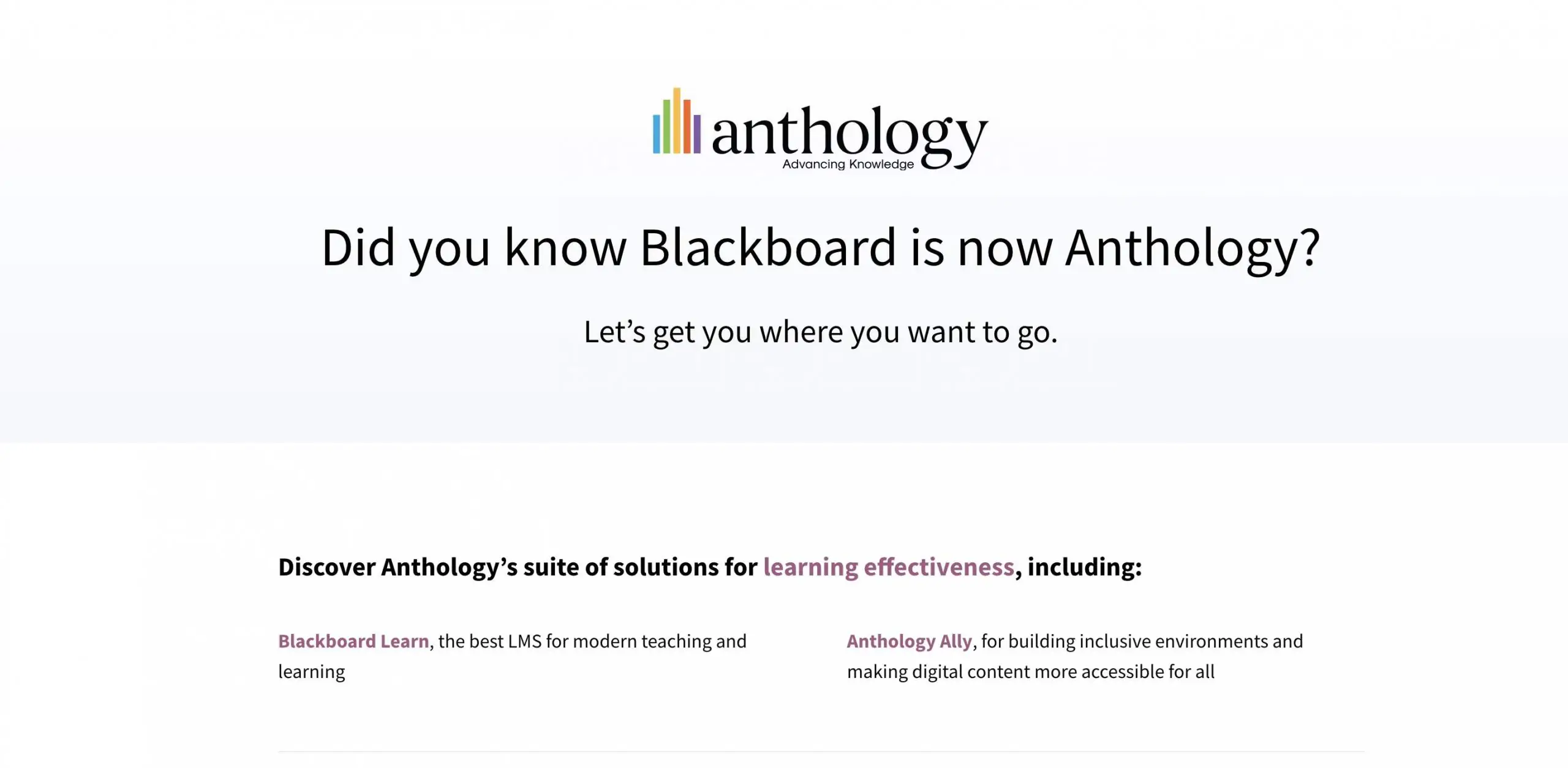 Blackboard alternatives: BlackBoard Main Page