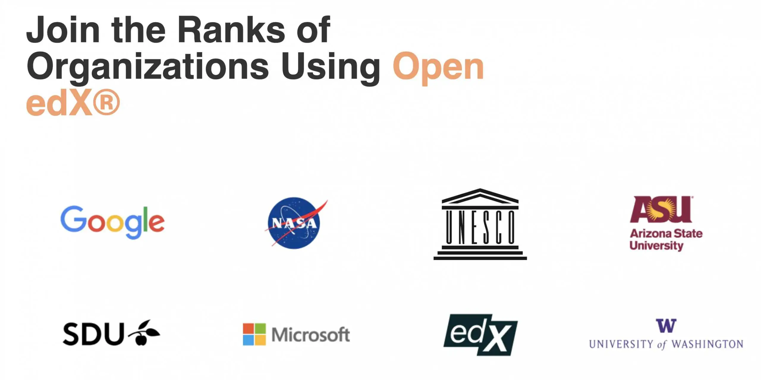 Join the Ranks of Organizations Using Open edX